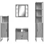 Sonoma gray plywood 4-piece bathroom cabinet set by , Bathroom furniture - Ref: Foro24-3214768, Price: 251,20 €, Discount: %