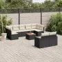Gartensofa-Set 10-teilig mit schwarzen synthetischen Rattankissen von , Gartensets - Ref: Foro24-3256602, Preis: 598,67 €, Ra...