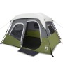 Familienzelt mit LED 6 Personen, schnell zu öffnen, hellgrün von , Zelte - Ref: Foro24-94307, Preis: 184,72 €, Rabatt: %