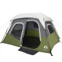 Family tent with LED 6 people quick opening light green by , tents - Ref: Foro24-94307, Price: 181,68 €, Discount: %