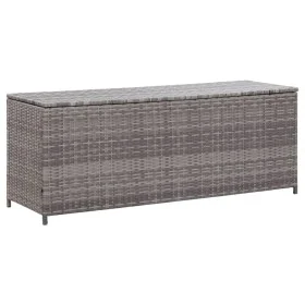Gray synthetic rattan garden storage box 150x50x60 cm by vidaXL, Outdoor storage boxes - Ref: Foro24-46462, Price: 214,22 €, ...