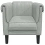 Hellgrauer Samtsessel von , Sofas - Ref: Foro24-372565, Preis: 132,87 €, Rabatt: %