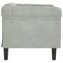 Hellgrauer Samtsessel von , Sofas - Ref: Foro24-372565, Preis: 132,87 €, Rabatt: %