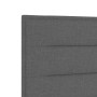 Estructura de cama con cabecera Gris oscuro 120 x 190 cm tela