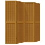 4-panel partition screen solid paulownia wood brown by , Room dividers - Ref: Foro24-358817, Price: 105,79 €, Discount: %