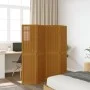 4-panel partition screen solid paulownia wood brown by , Room dividers - Ref: Foro24-358817, Price: 104,27 €, Discount: %