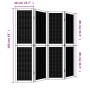 4-panel partition screen solid paulownia wood brown by , Room dividers - Ref: Foro24-358817, Price: 105,79 €, Discount: %