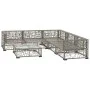 6-piece garden furniture set with gray synthetic rattan cushions by vidaXL, Garden sets - Ref: Foro24-46809, Price: 599,05 €,...