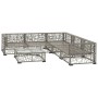 Set mit 6 Gartenmöbeln und Kissen synthetisches Rattangrau von vidaXL, Gartensets - Ref: Foro24-46809, Preis: 606,22 €, Rabat...