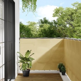Pantalla de balcón 100% poliéster Oxford color arena 120x700 cm