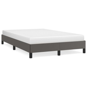 Graues Kunstlederbettgestell 120x190 cm von , Betten und Lattenroste - Ref: Foro24-379500, Preis: 99,26 €, Rabatt: %