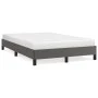 Estructura de cama cuero sintético gris 120x190 cm de , Camas y somieres - Ref: Foro24-379500, Precio: 97,63 €, Descuento: %