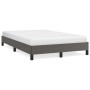 Estructura de cama cuero sintético gris 120x190 cm de , Camas y somieres - Ref: Foro24-379500, Precio: 99,26 €, Descuento: %