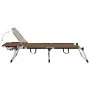 Tumbona senior extra alta plegable aluminio marrón de vidaXL, Tumbonas - Ref: Foro24-47916, Precio: 175,00 €, Descuento: %