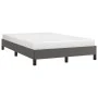 Gray synthetic leather bed frame 120x190 cm by , Beds and slatted bases - Ref: Foro24-379500, Price: 97,63 €, Discount: %