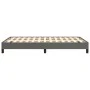 Gray synthetic leather bed frame 120x190 cm by , Beds and slatted bases - Ref: Foro24-379500, Price: 97,63 €, Discount: %