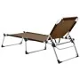 Tumbona senior extra alta plegable aluminio marrón de vidaXL, Tumbonas - Ref: Foro24-47916, Precio: 175,00 €, Descuento: %