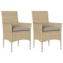 Garden armchairs with cushions 2 units beige synthetic rattan by , Garden chairs - Ref: Foro24-368112, Price: 123,65 €, Disco...