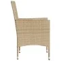 Gartensessel mit Kissen 2 Einheiten beiges synthetisches Rattan von , Gartenstühle - Ref: Foro24-368112, Preis: 123,65 €, Rab...