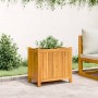 Planter with solid acacia wood lining 54x31x50 cm by , Pots and planters - Ref: Foro24-366431, Price: 70,89 €, Discount: %