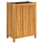 Planter with solid acacia wood lining 54x31x75 cm by , Pots and planters - Ref: Foro24-366433, Price: 85,27 €, Discount: %