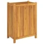 Planter with solid acacia wood lining 54x31x75 cm by , Pots and planters - Ref: Foro24-366433, Price: 85,27 €, Discount: %