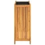 Planter with solid acacia wood lining 54x31x75 cm by , Pots and planters - Ref: Foro24-366433, Price: 85,27 €, Discount: %