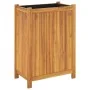 Planter with solid acacia wood lining 54x31x75 cm by , Pots and planters - Ref: Foro24-366433, Price: 85,27 €, Discount: %