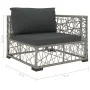6-piece garden furniture set with gray synthetic rattan cushions by vidaXL, Garden sets - Ref: Foro24-46809, Price: 599,05 €,...