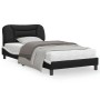 Bed frame with LED synthetic leather black white 100x200 cm by , Beds and slatted bases - Ref: Foro24-3213918, Price: 142,24 ...