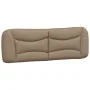 Bed frame with LED lights cappuccino PE leather 160x200 cm by , Beds and slatted bases - Ref: Foro24-3213945, Price: 248,40 €...