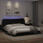 Bettgestell mit LED-Licht PE-Leder schwarz weiß 180x200 cm von , Betten und Lattenroste - Ref: Foro24-3213953, Preis: 263,33 ...