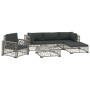 6-teiliges Gartenmöbel-Set und graue synthetische Rattankissen von vidaXL, Gartensets - Ref: Foro24-46811, Preis: 390,73 €, R...