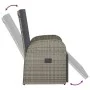 Gartenliege mit grauen synthetischen Rattankissen von , Gartenstühle - Ref: Foro24-319540, Preis: 236,53 €, Rabatt: %