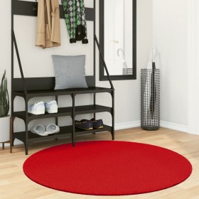 Red OVIEDO short pile rug Ø 120 cm by , Rugs - Ref: Foro24-375633, Price: 54,62 €, Discount: %