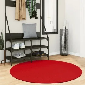 Roter OVIEDO Kurzflorteppich Ø 120 cm von , Teppiche - Ref: Foro24-375633, Preis: 53,57 €, Rabatt: %