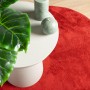 Red OVIEDO short pile rug Ø 120 cm by , Rugs - Ref: Foro24-375633, Price: 54,62 €, Discount: %