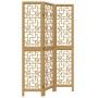 3-panel partition screen solid brown paulownia wood by , Room dividers - Ref: Foro24-358862, Price: 79,93 €, Discount: %