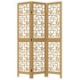 3-panel partition screen solid brown paulownia wood by , Room dividers - Ref: Foro24-358862, Price: 79,93 €, Discount: %