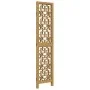 Biombo separador de 3 paneles madera maciza paulownia marrón de , Divisores de ambientes - Ref: Foro24-358862, Precio: 78,50 ...