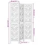 Biombo separador de 3 paneles madera maciza paulownia marrón de , Divisores de ambientes - Ref: Foro24-358862, Precio: 78,50 ...