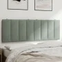 Cabecero de cama acolchado terciopelo gris claro 120 cm de , Cabeceros y pies de cama - Ref: Foro24-374661, Precio: 47,36 €, ...
