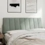 Cabecero de cama acolchado terciopelo gris claro 120 cm de , Cabeceros y pies de cama - Ref: Foro24-374661, Precio: 47,36 €, ...
