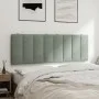 Cabecero de cama acolchado terciopelo gris claro 120 cm de , Cabeceros y pies de cama - Ref: Foro24-374661, Precio: 47,36 €, ...