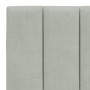 Hellgraues, samtgepolstertes Kopfteil 120 cm von , Kopf- und Fußteile - Ref: Foro24-374661, Preis: 48,30 €, Rabatt: %