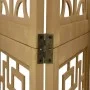 Biombo separador de 6 paneles madera maciza paulownia marrón de , Divisores de ambientes - Ref: Foro24-358874, Precio: 108,85...