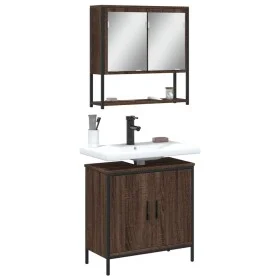 2-piece bathroom furniture set in oak brown plywood by , Bathroom furniture - Ref: Foro24-3214664, Price: 104,73 €, Discount: %