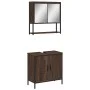 2-piece bathroom furniture set in oak brown plywood by , Bathroom furniture - Ref: Foro24-3214664, Price: 104,73 €, Discount: %