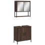 2-teiliges Badezimmermöbel-Set aus eichenbraunem Sperrholz von , Badezimmermöbel - Ref: Foro24-3214664, Preis: 106,40 €, Raba...