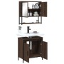 Set de muebles baño 2 pzas madera contrachapada marrón roble de , Muebles de baño - Ref: Foro24-3214664, Precio: 105,92 €